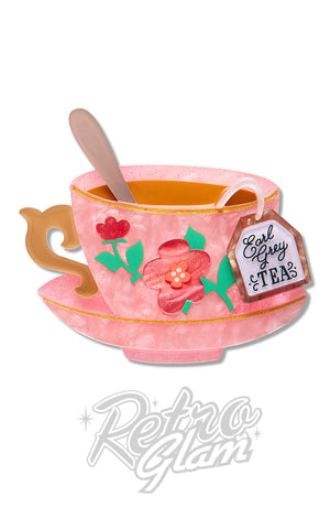 Erstwilder Fancy A Cuppa Brooch