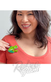Erstwilder Buckley’s Giant Glass Frog Brooch model