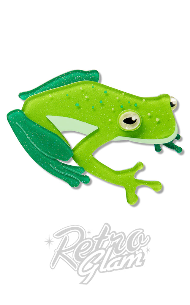 Erstwilder Buckley’s Giant Glass Frog Brooch