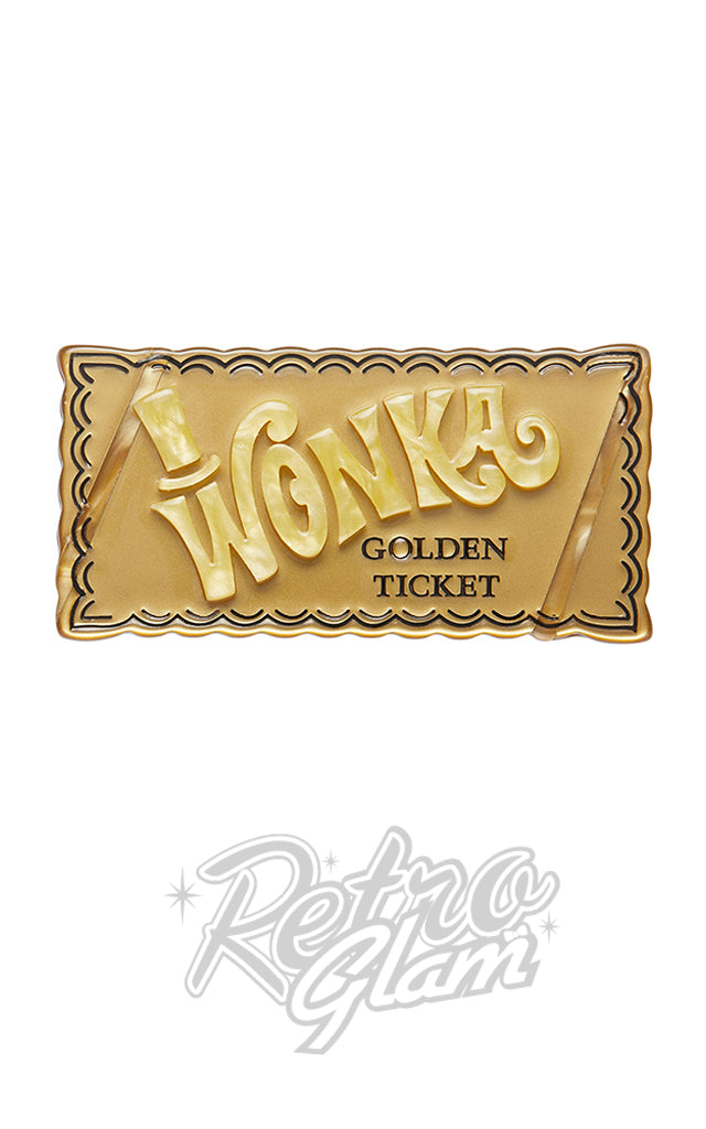 Erstwilder Golden Ticket Brooch