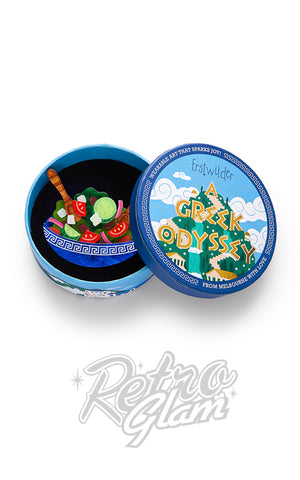 Erstwilder Greek Salad Brooch box