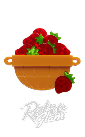 Erstwilder Strawberry Harvest Brooch