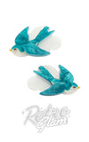 Erstwilder Fleur Harris Hair Clips Sets swallow