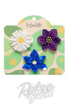 Erstwilder Assorted Flower Hair Clips Trio Set