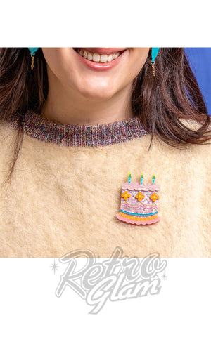 Erstwilder Hip Hip Hooray Brooch model