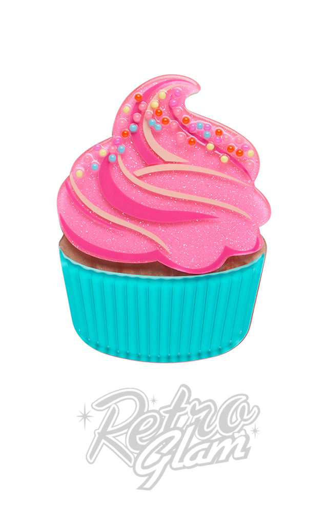 Erstwilder Iced Cupcake Brooch