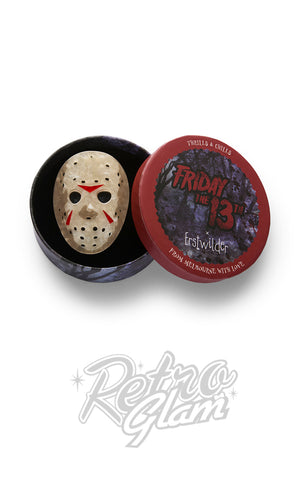 Erstwilder Jason Voorhees Mask Brooch box