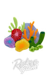 Erstwilder Kaleidoscope Coral Brooch