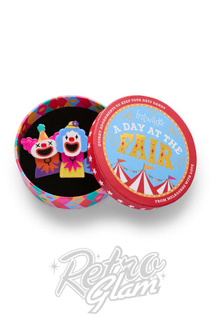 Erstwilder The Laughing Clowns Brooch box