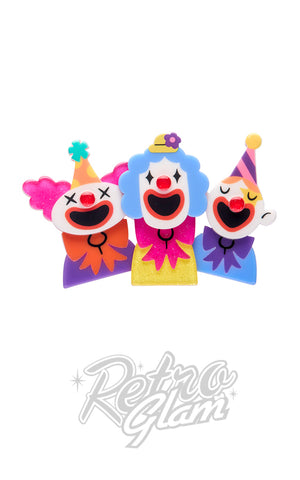 Erstwilder The Laughing Clowns Brooch