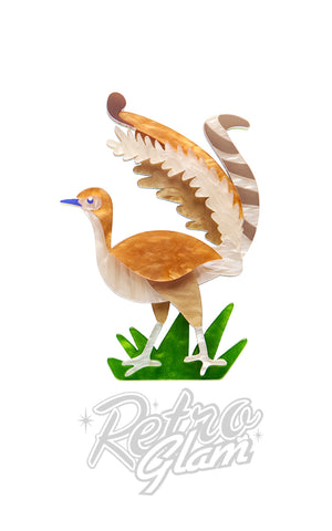 Erstwilder Lottie The Lyrebird Brooch