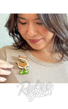 Erstwilder Lottie The Lyrebird Brooch model