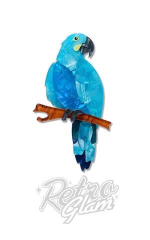 Erstwilder Glaucous Macaw Brooch