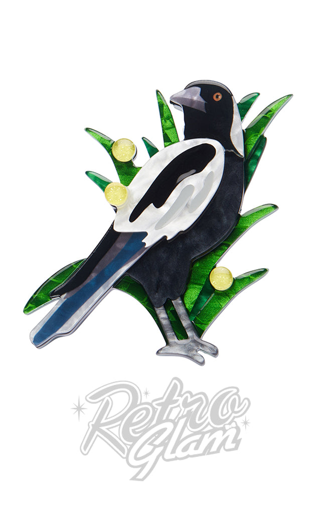 Erstwilder Max The Magpie Brooch