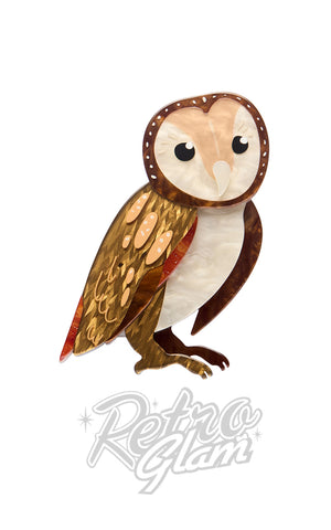 Erstwilder Maisie The Masked Owl Brooch