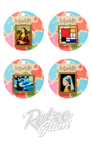 Erstwilder Arts & Crafts Mini Brooches paintings