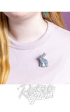 Erstwilder By Your Side Mini Brooches bunnies model