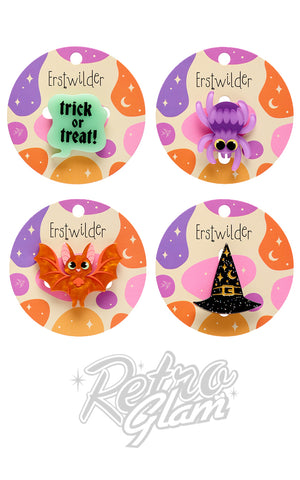 Erstwilder Midnight Mischief Mini Brooches