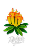 Erstwilder Long Flower Mistletoe Brooch