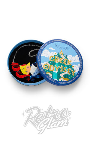 Erstwilder Comedy & Tragedy Necklace box