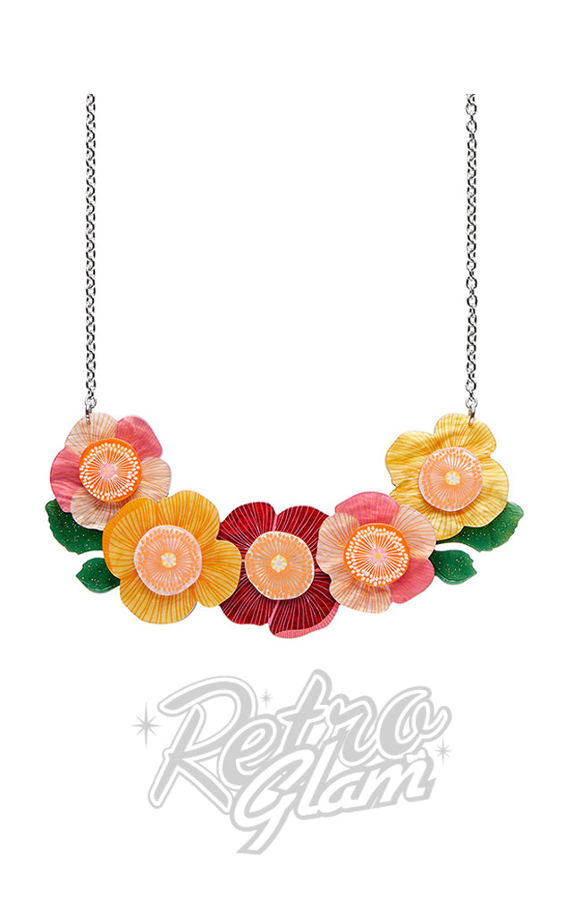 Erstwilder Pretty Poppies Necklace