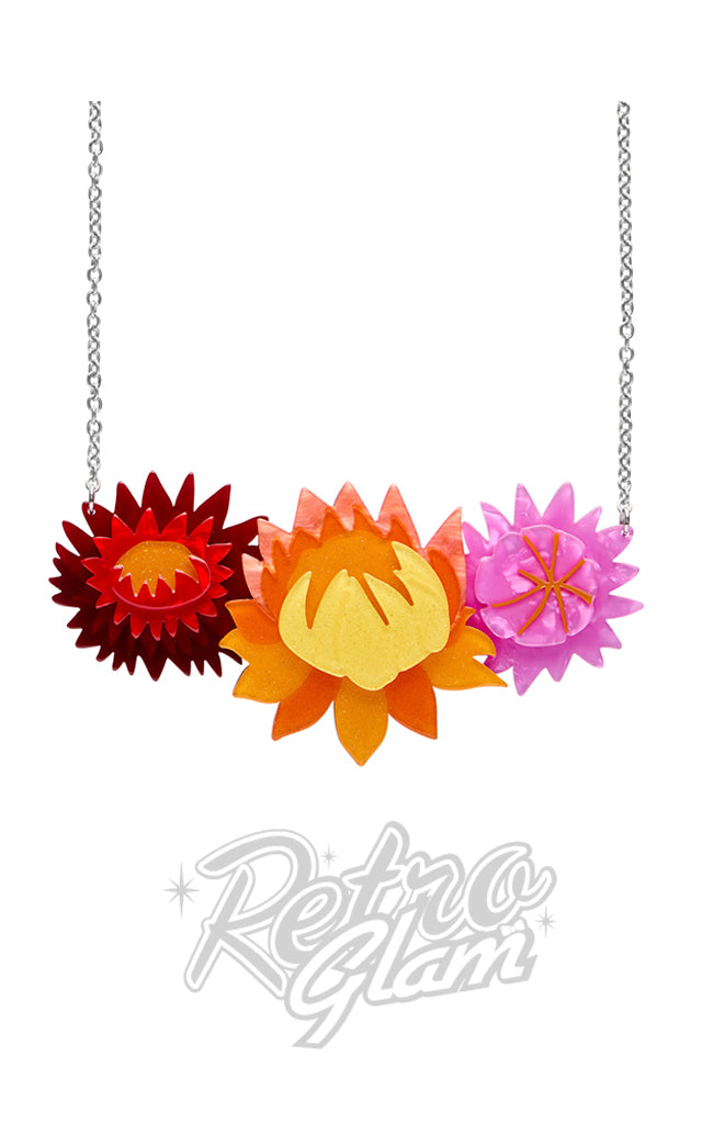 Erstwilder Strawflowers Necklace