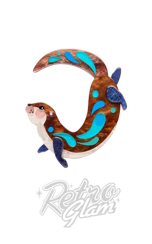 Erstwilder The Outgoing Otter Brooch