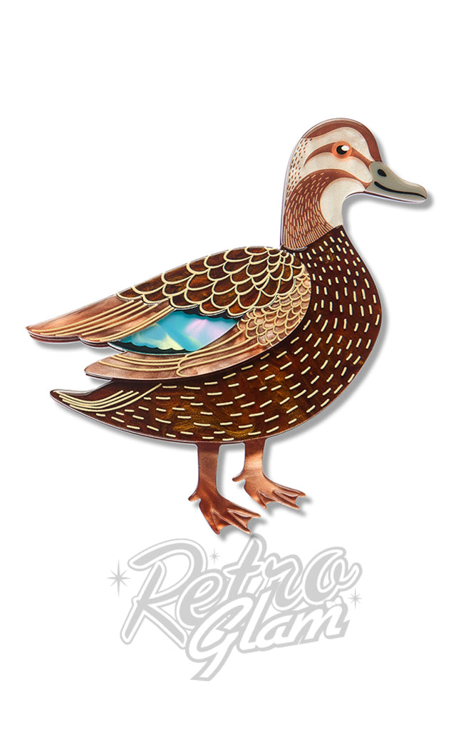 Erstwilder Pacific Black Duck Brooch