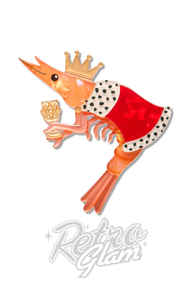 Pascal The King Prawn Brooch