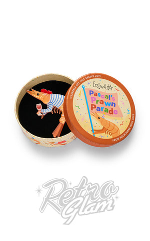 Pascal The Parisian Prawn Brooch box