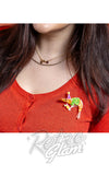 Pascal The Party Prawn Brooch model