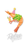 Pascal The Party Prawn Brooch