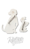 Erstwilder Paw By Paw Brooch Pair back