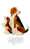 Erstwilder Paw By Paw Brooch Pair beagles