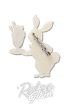 Erstwilder Rabbit Waiter Brooch back