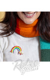 Erstwilder Rainbow Ruff Brooch model