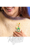 Erstwilder Raise A Glass Brooch model