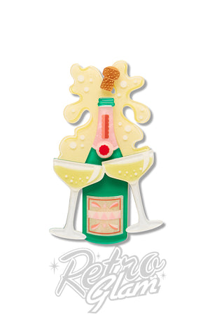 Erstwilder Raise A Glass Brooch
