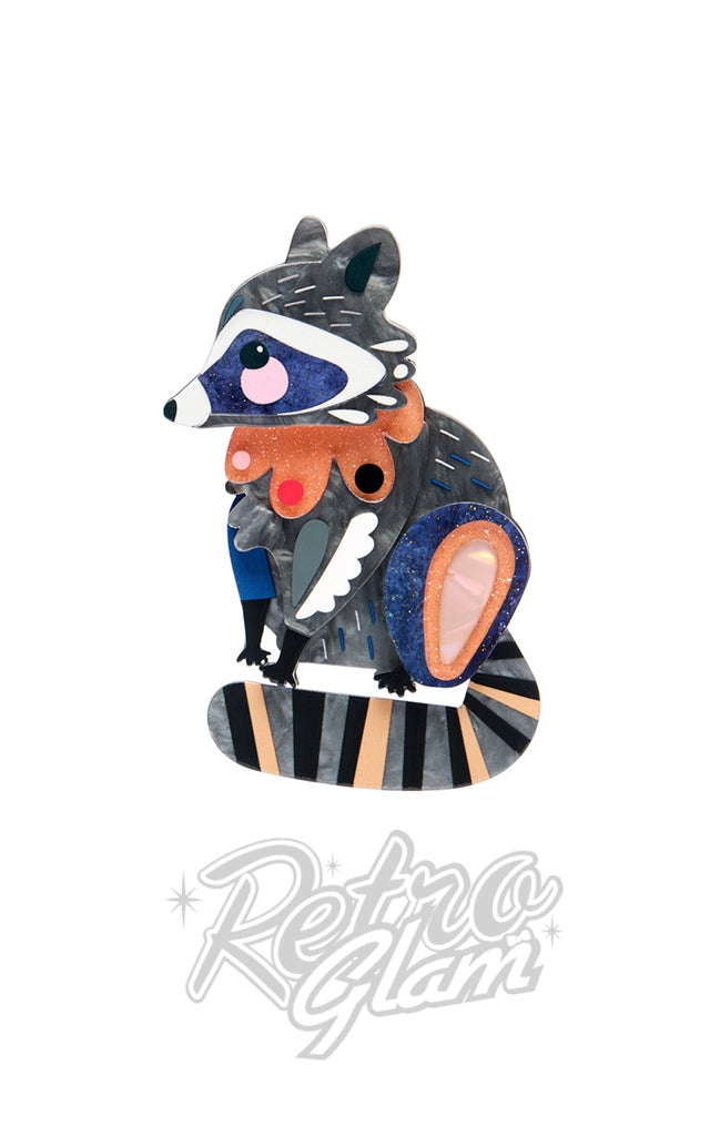 Erstwilder The Resourceful Raccoon Brooch