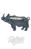 Erstwilder Javen Rhino Brooch back