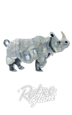 Erstwilder Javen Rhino Brooch