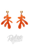 Erstwilder Sealife earrings coral orange