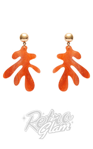 Erstwilder Sealife earrings coral orange