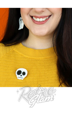 Erstwilder Essentials Skull Mini Brooch model