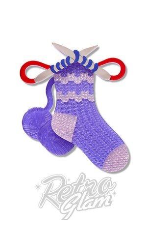 Erstwilder Sock It To Me Brooch