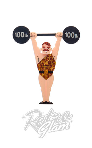 Erstwilder World's Strongest Man Brooch