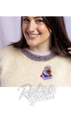 Erstwilder Studious Snow Owl Brooch model