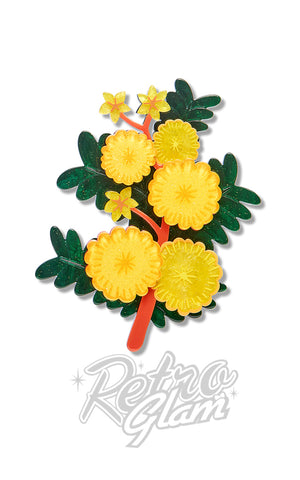 Erstwilder Sunshine Wattle Brooch