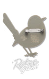 Erstwilder Superb Fairy Wren Brooch back