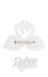 Erstwilder Swan Love Brooch back